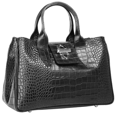 CLUTY Handtasche Damen | echt Leder, Made in Italy