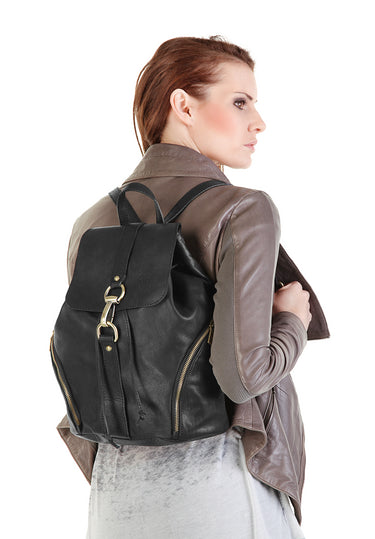 FORTY DEGREES Rucksack Damen | echt Leder, Made in Italy