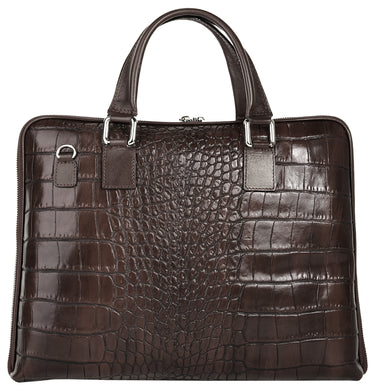 BAGAN Aktentasche Damen | echt Leder, Made in Italy