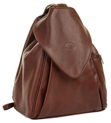 PIKÉ City Rucksack ANNA MARIA Damen | echt Leder, Made in Italy
