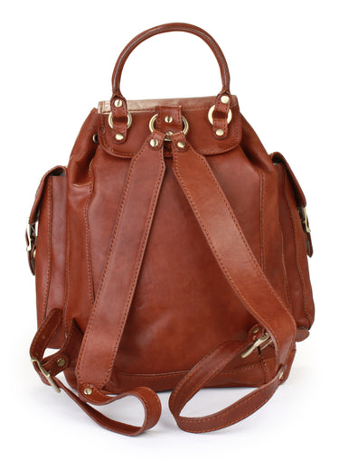PIKÉ Rucksack ADONIA Herren, Damen | echt Leder, Made in Italy