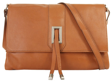 CLUTY Umhängetasche Damen | echt Leder, Made in Italy