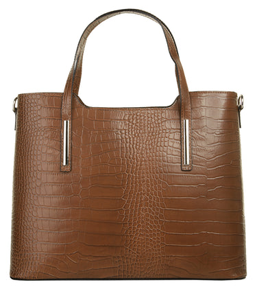 CLUTY Handtasche Damen | echt Leder, Made in Italy