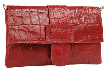 CLUTY Abendtasche Damen | echt Leder, Made in Italy