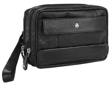 SZUNA Handgelenktasche Herren | echt Leder