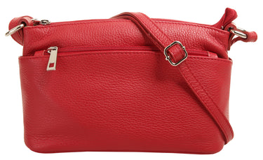 CLUTY Umhängetasche Damen | echt Leder, Made in Italy