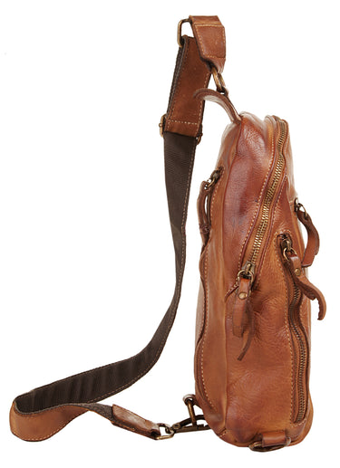 X-ZONE Crossover Bag Herren, Damen | echt Leder, Made in Italy
