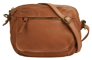 CLUTY Umhängetasche Damen | echt Leder, Made in Italy