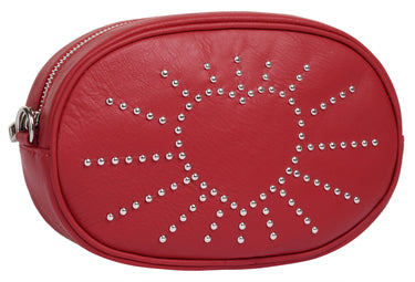 CLUTY Gürteltasche Damen | echt Leder, Made in Italy