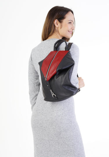 CLUTY Rucksack Damen | echt Leder, Made in Italy