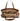 CLUTY Handtasche Damen | echt Leder, Made in Italy