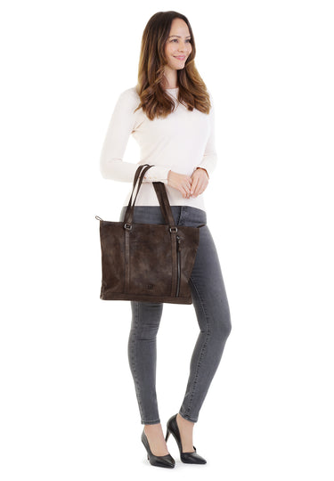 BODENSCHATZ Shopper Damen | echt Leder