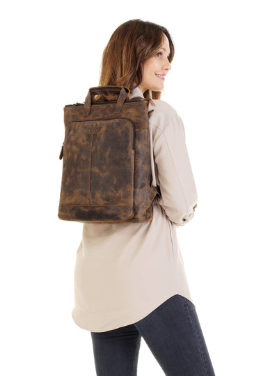 BAGAN Rucksack Damen | echt Leder