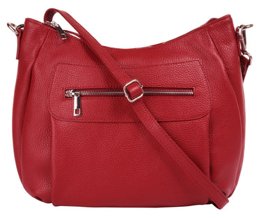 SAMANTHA LOOK Umhängetasche Damen | echt Leder, Made in Italy