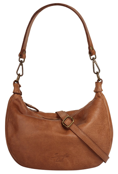 SAMANTHA LOOK Umhängetasche Damen | echt Leder, Made in Italy