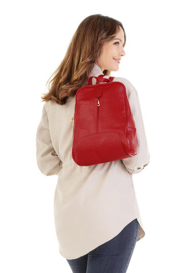 SAMANTHA LOOK Rucksack Damen | echt Leder, Made in Italy