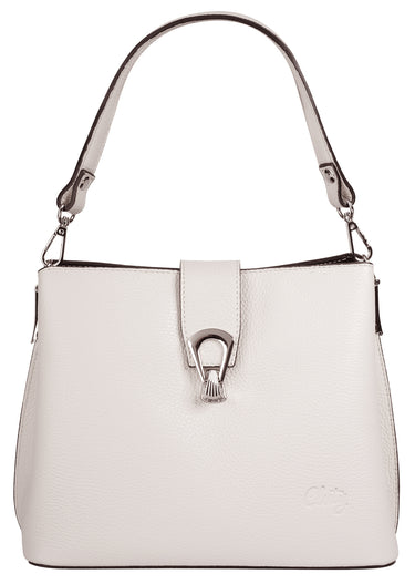 CLUTY Umhängetasche Damen | echt Leder, Made in Italy