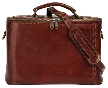 PIKÉ Beauty Case Damen | echt Leder, Made in Italy