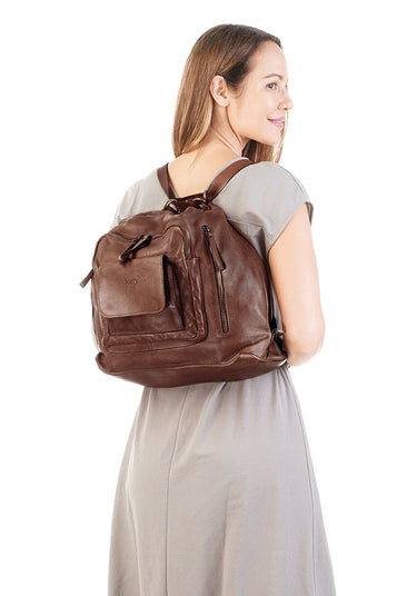 FORTY DEGREES Rucksack Damen | echt Leder, Made in Italy