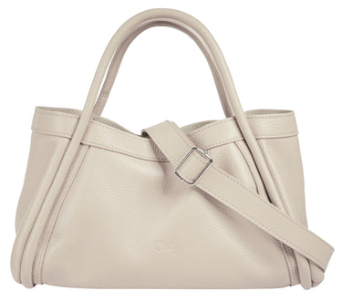 CLUTY Handtasche 2 in 1 Damen | echt Leder, Made in Italy