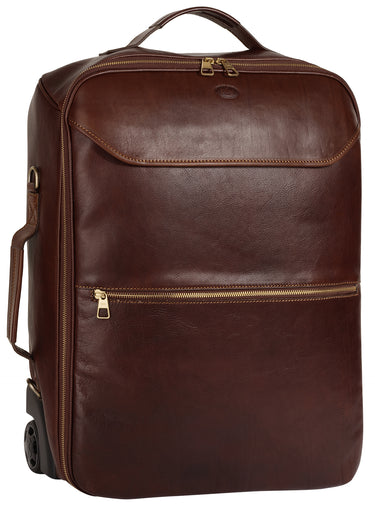 PIKÉ Trolley Handgepäck Herren, Damen | echt Leder, Made in Italy