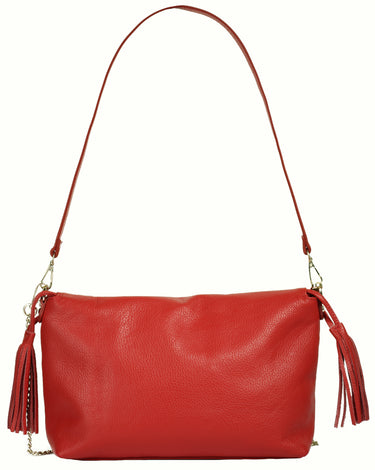 SAMANTHA LOOK Umhängetasche Damen | echt Leder, Made in Italy