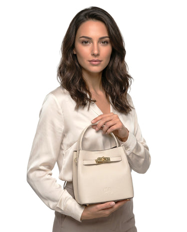 CLUTY Umhängetasche Damen | echt Leder, Made in Italy