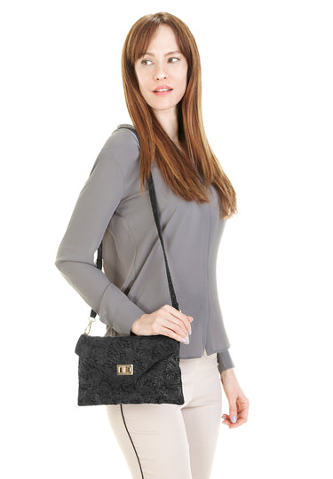 SAMANTHA LOOK Clutch Damen | echt Leder, Made in Italy