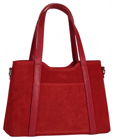 CLUTY Handtasche Damen | echt Leder, Made in Italy