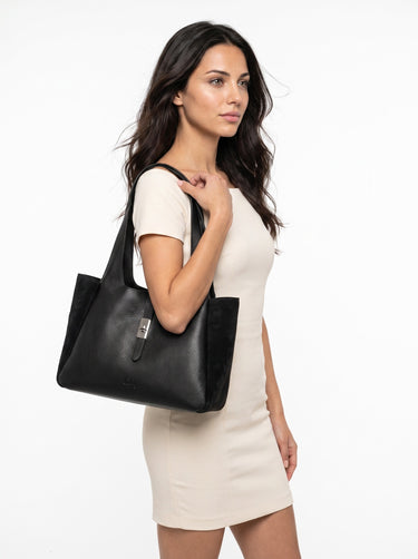CLUTY Shopper Damen | echt Leder, Made in Italy