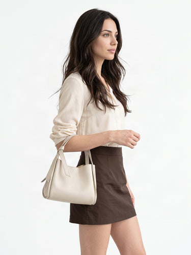CLUTY Handtasche LUVSA Damen | echt Leder, Made in Italy