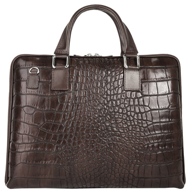 BAGAN Aktentasche Damen  |  echt Leder, Made in Italy