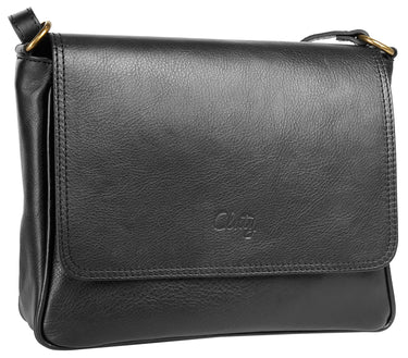 CLUTY Umhängetasche Damen  |  echt Leder, Made in Italy