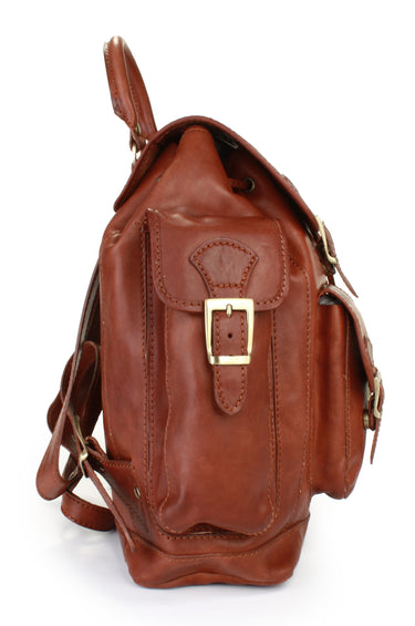 PIKÉ Rucksack ADONIA Herren, Damen  |  echt Leder, Made in Italy