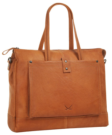 SANSIBAR Shopper Damen, Herren  |  echt Leder