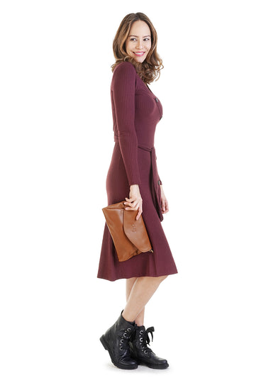 CLUTY Abendtasche Damen  |  echt Leder, Made in Italy
