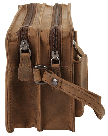 BAGAN Handgelenktasche Herren  |  echt Leder