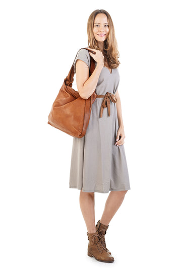 FORTY DEGREES Rucksack-Shopper Damen  |  echt Leder, Made in Italy