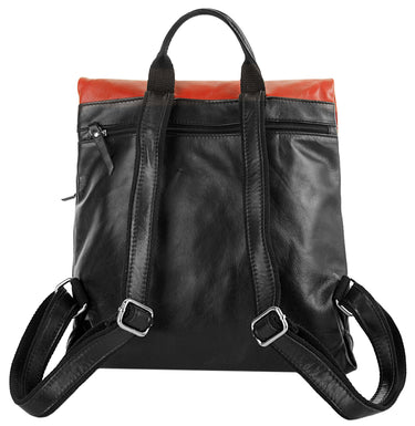 CLUTY City-Rucksack Damen  |  echt Leder, Made in Italy