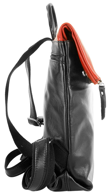 CLUTY City-Rucksack Damen  |  echt Leder, Made in Italy