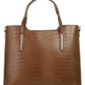 CLUTY Handtasche Damen  |  echt Leder, Made in Italy