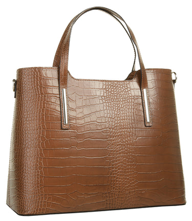 CLUTY Handtasche Damen  |  echt Leder, Made in Italy
