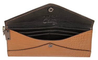 CLUTY Abendtasche Damen  |  echt Leder, Made in Italy