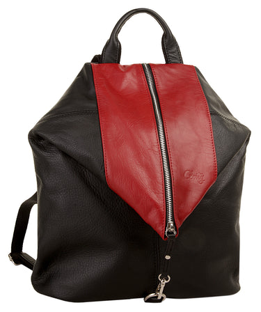 CLUTY Rucksack Damen  |  echt Leder, Made in Italy