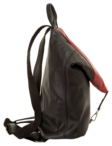 CLUTY Rucksack Damen  |  echt Leder, Made in Italy