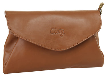 CLUTY Abendtasche Damen  |  echt Leder, Made in Italy