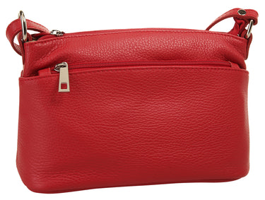 CLUTY Umhängetasche Damen  |  echt Leder, Made in Italy
