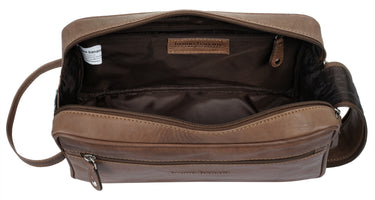 BRUNO BANANI Kulturtasche Herren, Damen  |  echt Leder