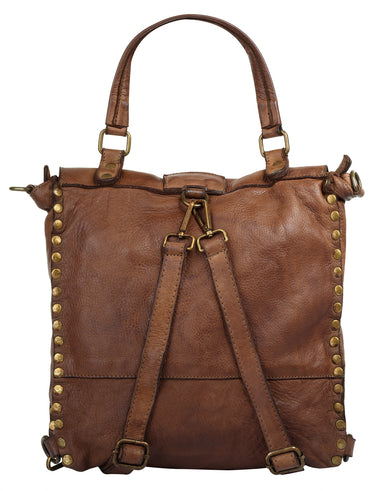 FORTY DEGREES Rucksack Damen  |  echt Leder, Made in Italy