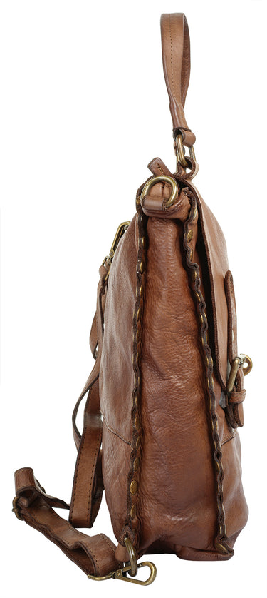 FORTY DEGREES Rucksack Damen  |  echt Leder, Made in Italy